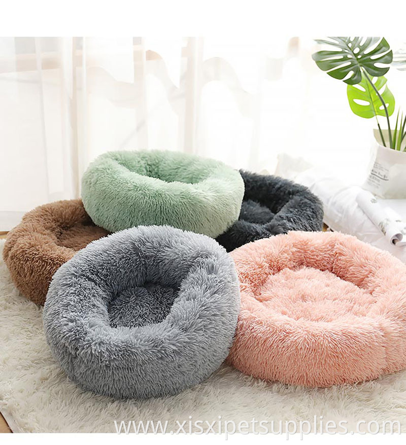 Manufacturer direct sale cat nest and dog nest round soft sleep cat bed dog pad pet supplies in China